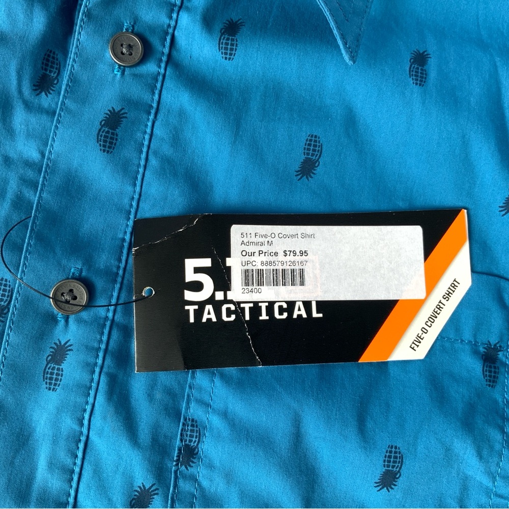 SOLD. 40% off 5.11 Tactical, Men’s Five-O Covert Shirt NWT, Size M - Picture 6 of 7